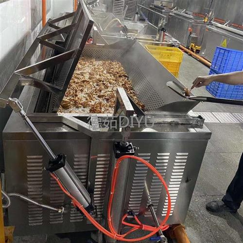 德茹制造 300斤豆泡燃氣油炸爐，高效節能助力食品廠升級
